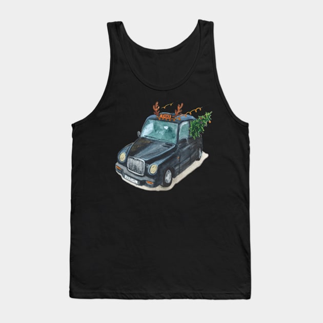 Christmas Cab Tank Top by ZarenBeck